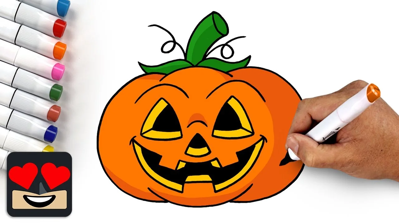 easy:6ya5lsy38aw= pumpkin drawing